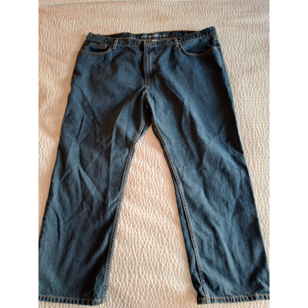 Eddie Bauer Relaxed Fit Jeans Mens 46x30 Dark Wash Denim Blue Pants